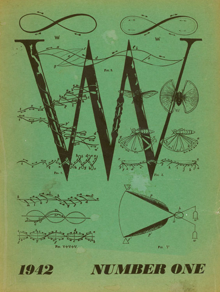 Couverture de la première édition du magazine VVV, illustration Max Ernst