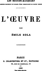 L'Œuvre, Emile Zola, 1886