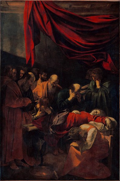 La mort de la Vierge, 1601-1606, 245cm de large, 369cm de haut