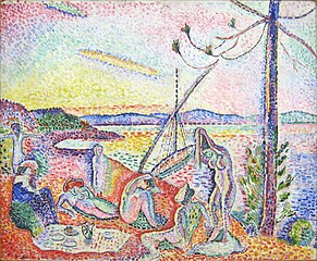 Henri Matisse, Luxe, Calme et Volupté,1904, première œuvre fauve exposée au Salon des Artistes Indépendants de 1905