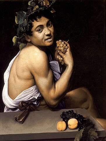 Petit Bacchus malade, 1593-1594, 53cm de large sur 67cm de haut