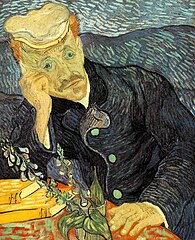 Vincent van Gogh, Portrait du Dr Gachet avec branche de digitale, 1890