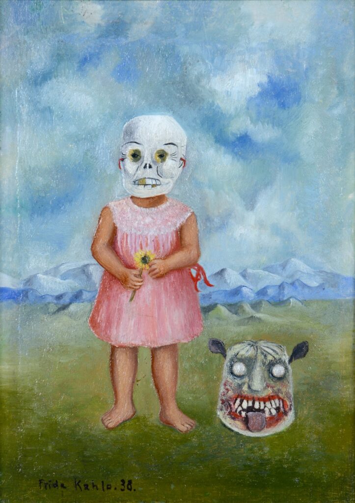 Fille avec un masque de mort, 1938