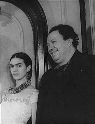 Frida Kahlo et Diego Rivera, 1932, photo de Carl Van Vechten