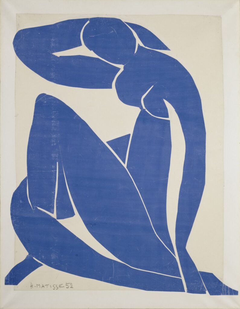 Nu bleu II, Henri Matisse, papiers découpés, 1952