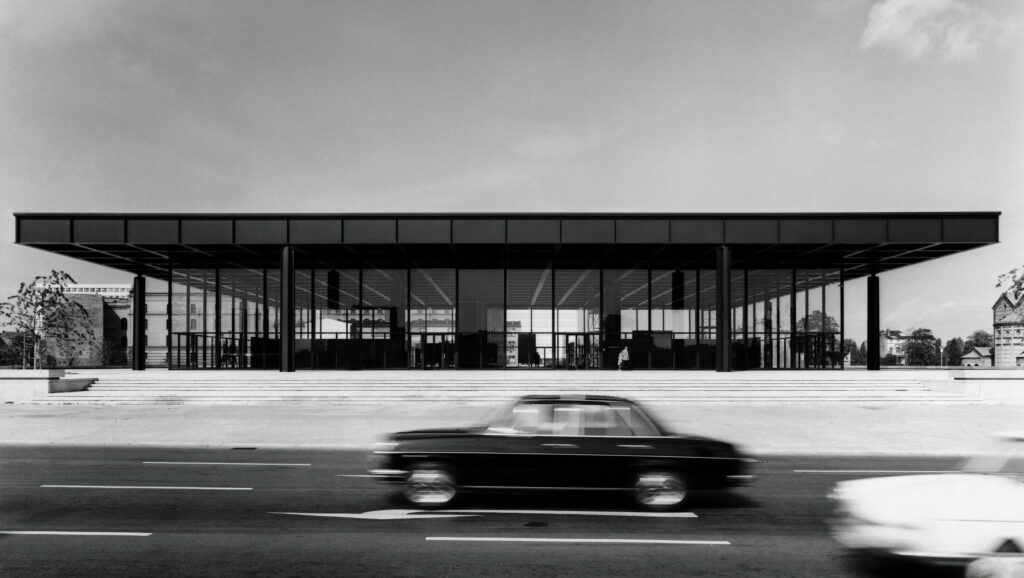 Nouvelle Galerie Nationale Berlin, Ludwig Mies van der Rohe, photo de 1968
