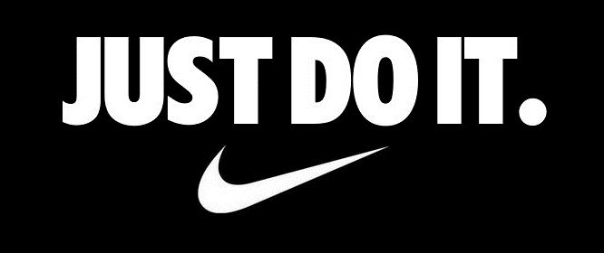 Logo et baseline de la marque Nike