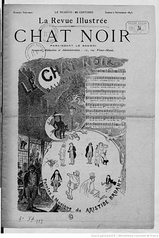 Couverture de La revue du Chat noir de septembre 1893 