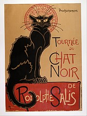 Théophile Alexandre Steinlen, Affiche pour la Tournée du Chat Noir de Rodolphe Salis, 1896 