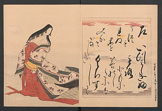 Estampes de la poète Izumi Shikibu (Xème siècle) par Hosoda Eishi, 1801