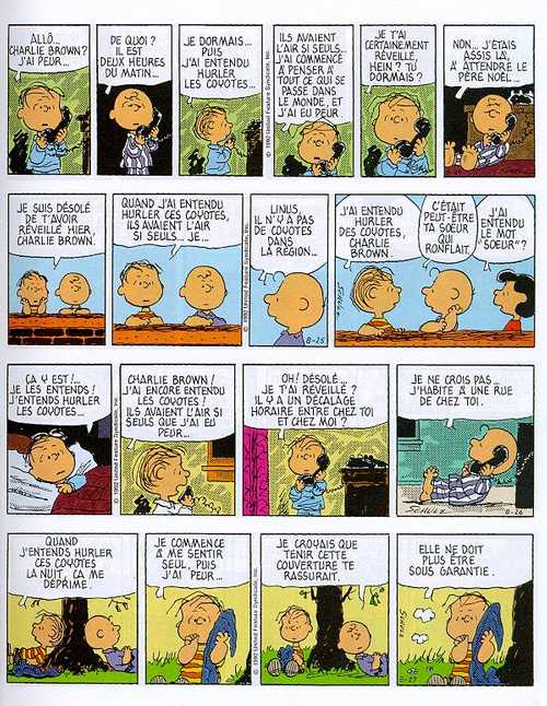 Extrait de Charlie Brown, Heu-reux !, Charles M. Schulz, Dargaud, 1998 
