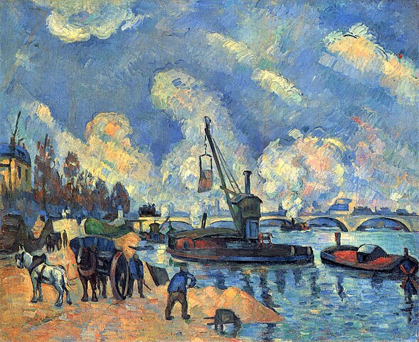 La Seine au quai d'Austerlitz, d'après Guillaumin, Paul Cézanne, 1876-1878 