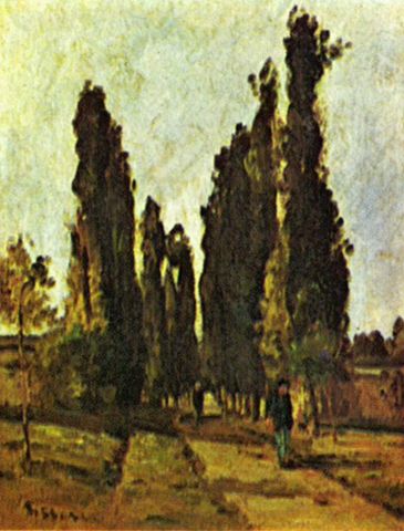 Le chemin, Camille Pissarro, 1864