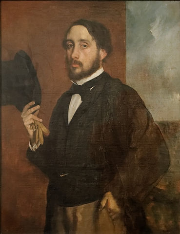 Autoportrait ou Degas saluant, Edgar Degas, vers 1863 