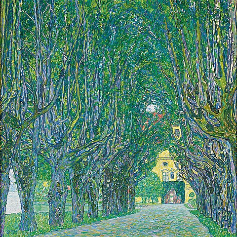 Avenue dans le parc de Schloss Kammer, 1912