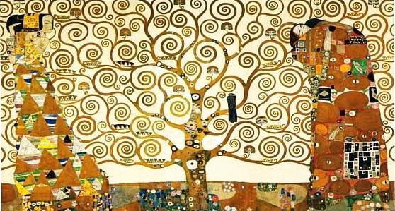 L'arbre de vie, extrait de la  Frise Stoclet, 1909
