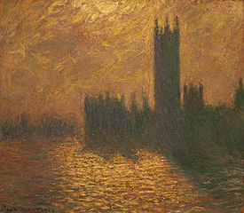 Le Parlement de Londres, ciel orageux, Claude Monet, 1904