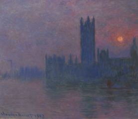 Le Parlement, soleil couchant, Claude Monet,1900-1903 