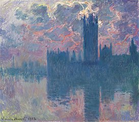 Le Parlement, soleil couchant, Claude Monet, 1902