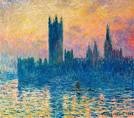 Le Parlement de Londres, soleil couchant 1903 