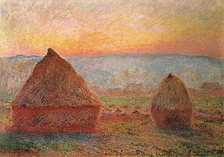 Les Meules à Giverny, soleil couchant, Claude Monet, 1888-1889, Saitama Museum of Modern Art, Japon