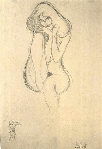 esquisse de femmes nues par Gustav Klimt, date inconnue