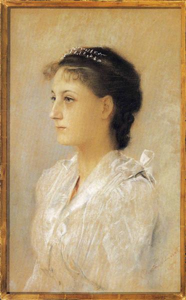 Portrait d’Emilie Flöge, âgée de 17ans, 1891