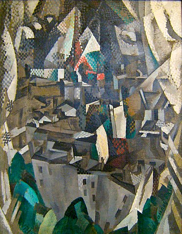 La Ville n°2, Robert Delaunay, 1910, Cubisme