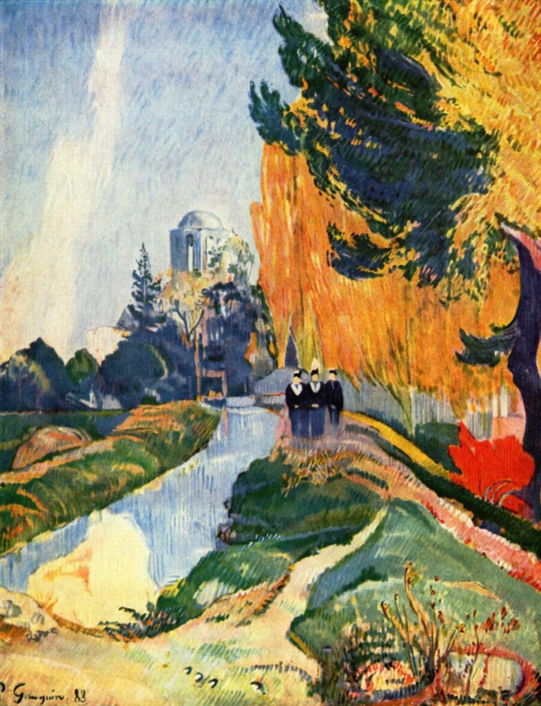 Les Alyscamps, Paul Gauguin, 1888, Synthétisme 