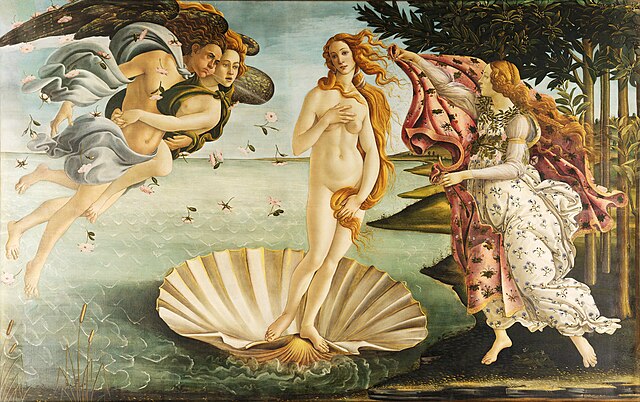 La Naissance de Vénus, Sandro Botticelli, 1445-1510