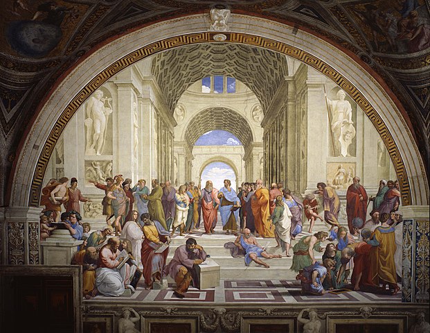 L'école d'Athènes, fresque au Vatican, Raphaël 1509-1510