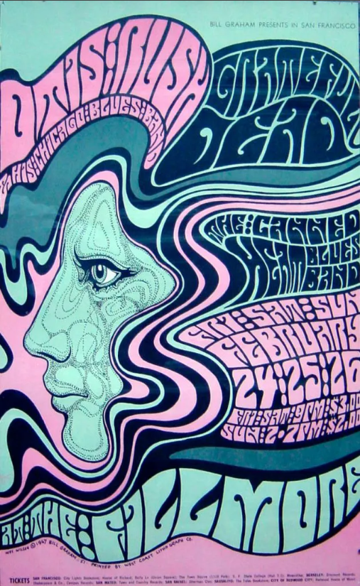 Affiche de Bill Graham, 1967 