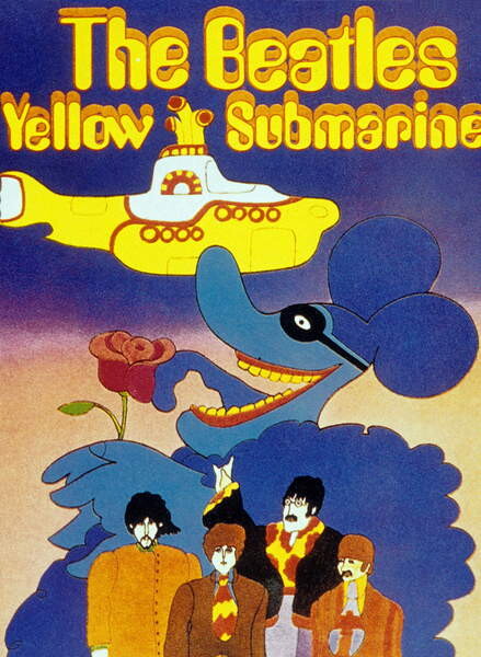 Affiche du film Yellow Submarine, réalisé par George Dunning, 1968