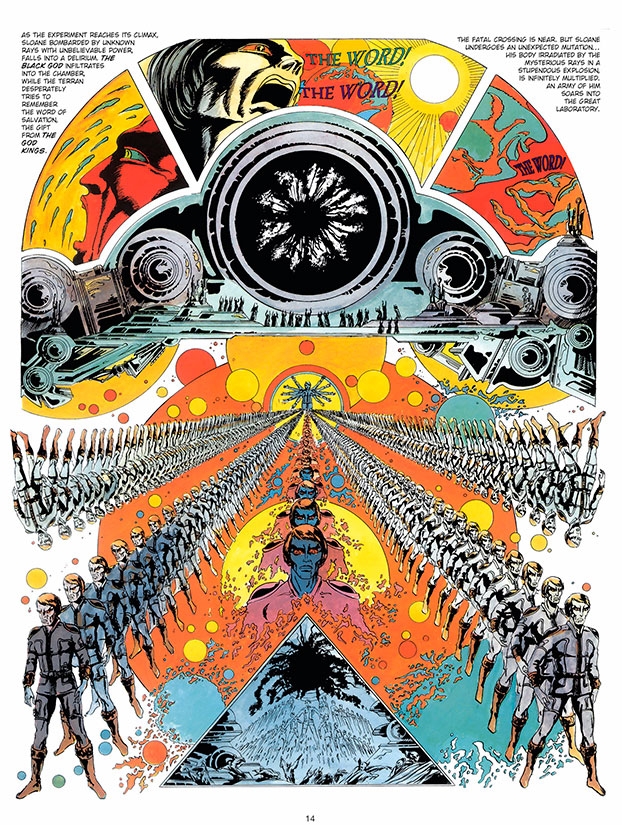 Extrait de Les 6 voyages de Lone Sloane, Philippe Druillet