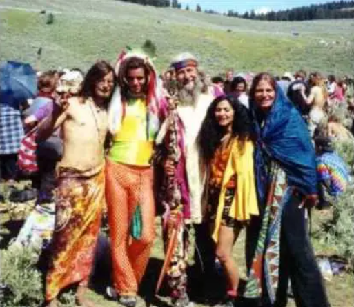 Photo prise à Woodstock en août 1969 