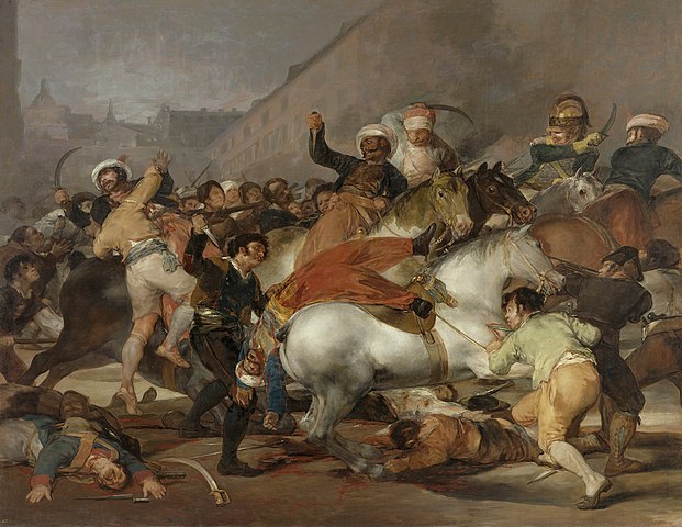 Le deux Mai, Francisco de Goya, 1814 