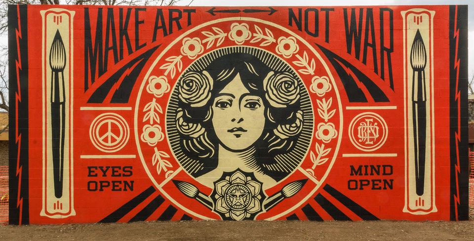 Faites de l'art par la guerre, Obey, Shepard Fairey 