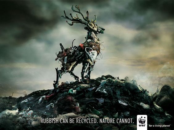 Campagne WWF, Les ordures peuvent être recyclées, pas la nature 