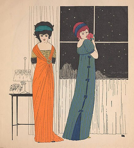 Robes de Paul Poiret, illustration de Paul Iribe, 1908 