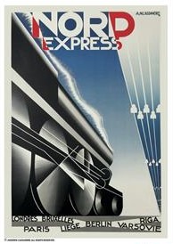 Nord express Paris-Varsovie, Cassandre, 1927