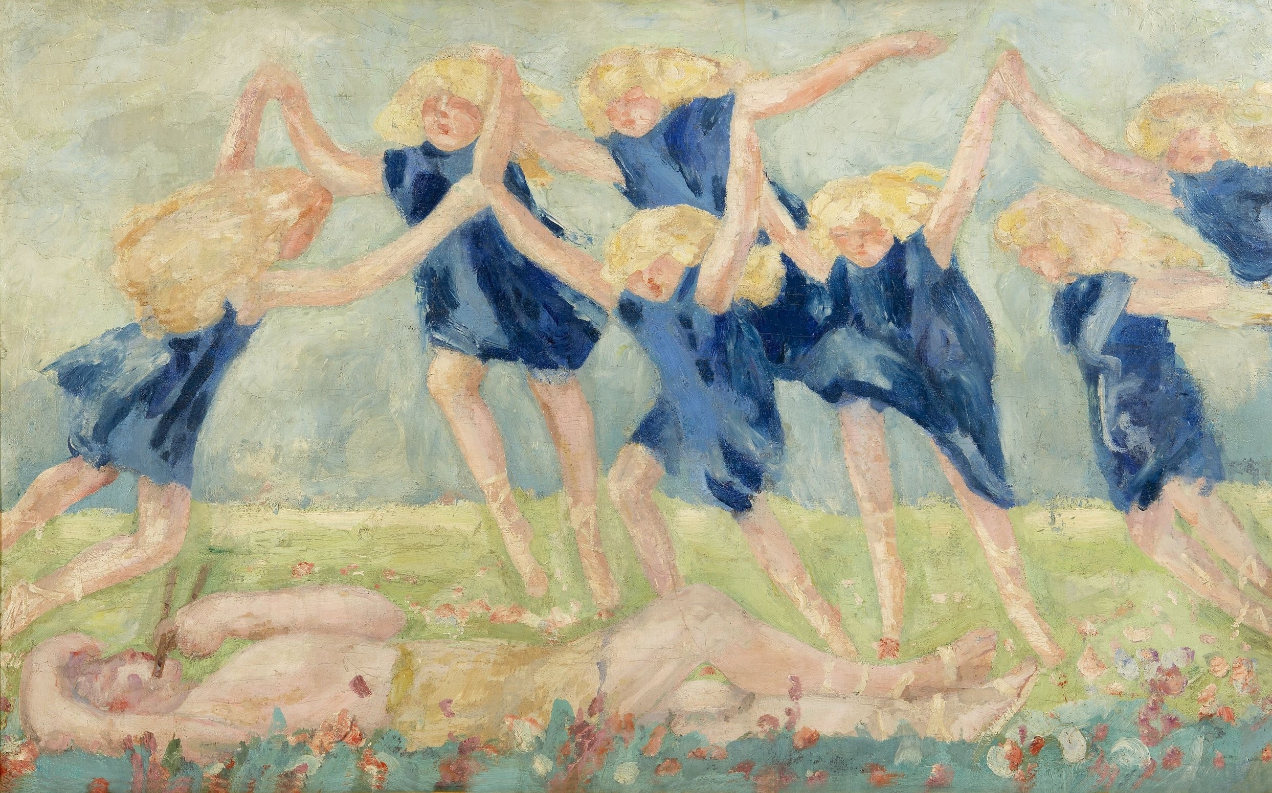 Fresque La Danse Bleue, Jacqueline Marval, Théâtre des Champs Elysée, 1913