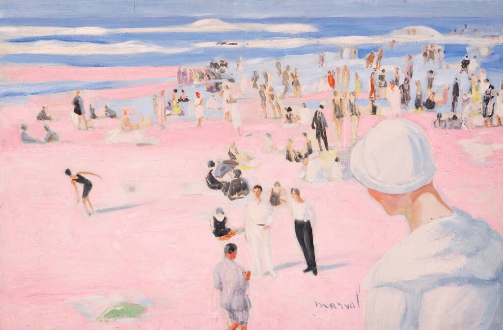 Plage Rose, la Côte des Basques, Jacqueline Marval,1923