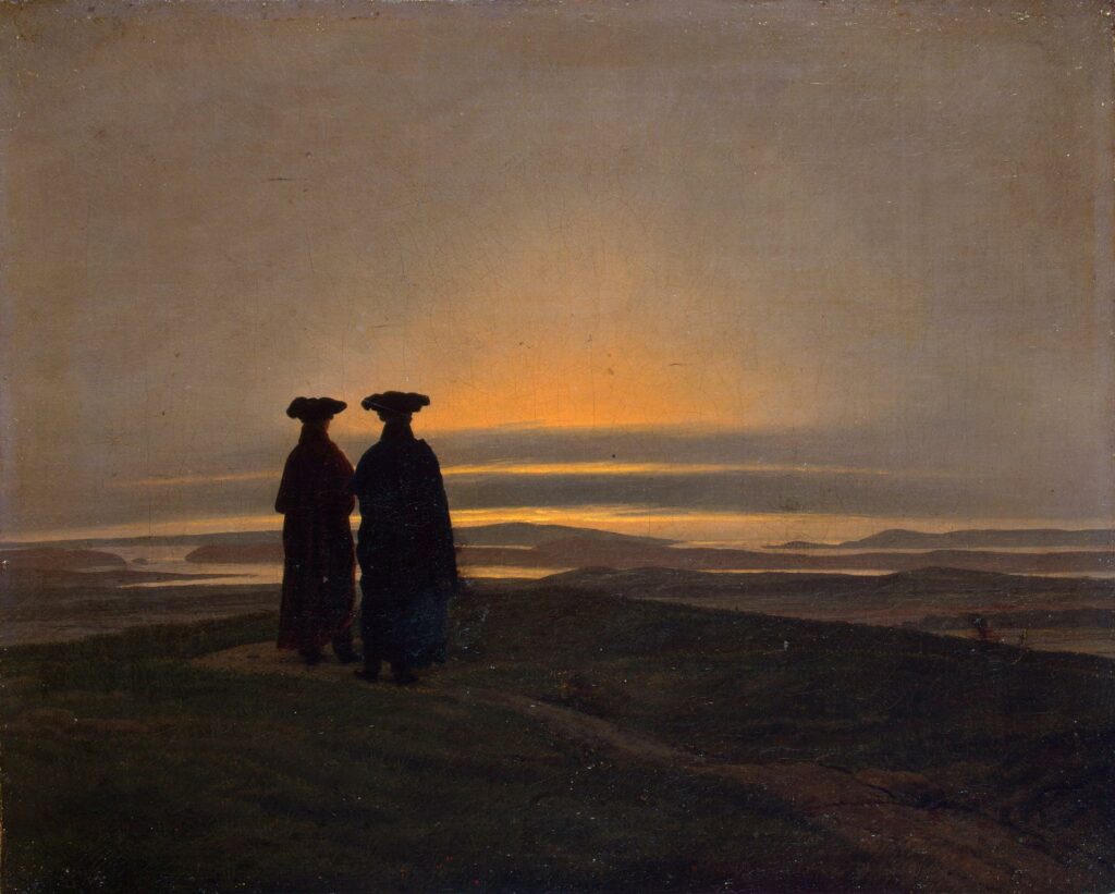 Crépuscule, Caspar David Friedrich, 1837