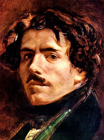 Autoportrait au gilet vert, Eugène Delacroix, 1837