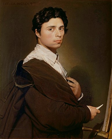 Autoportrait d'Ingres à l'âge de 24 ans, Jean-Auguste-Dominique Ingres, 1804