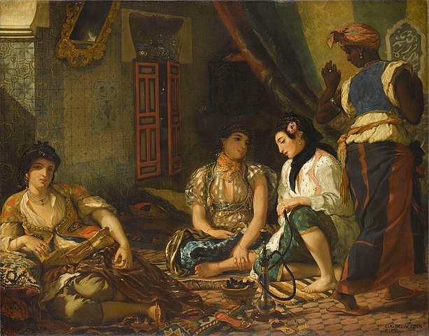 Les Femmes d'Alger dans leur appartement, Eugène Delacroix, 1834